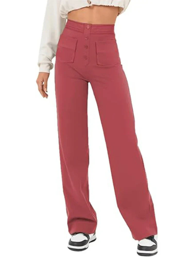 Aurélien | Stylish High-Waisted Trousers with Elastic